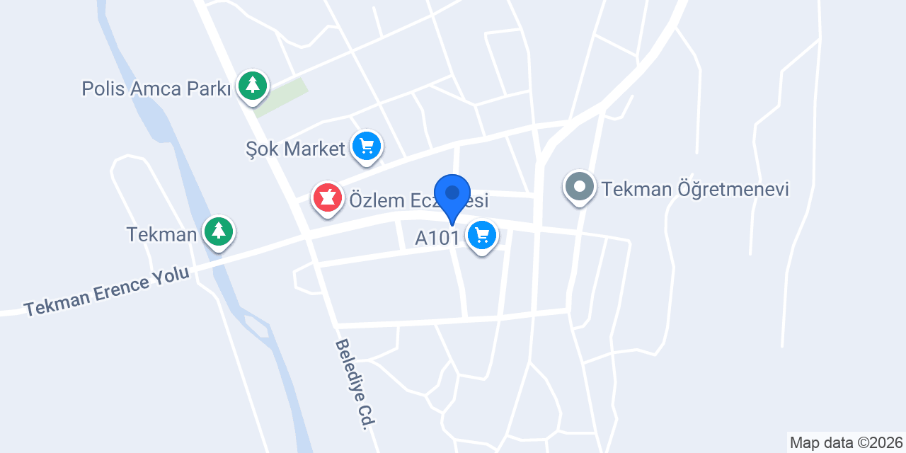 Tekman Lisesi konumu