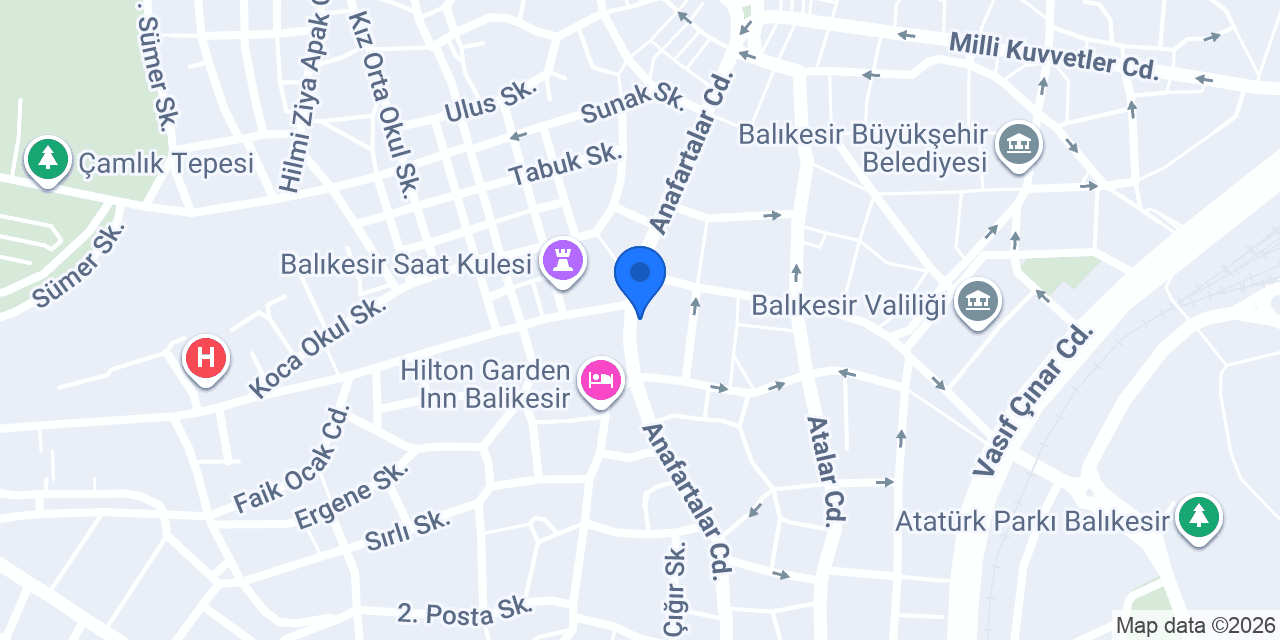 QNB Balıkesir Şubesi konumu