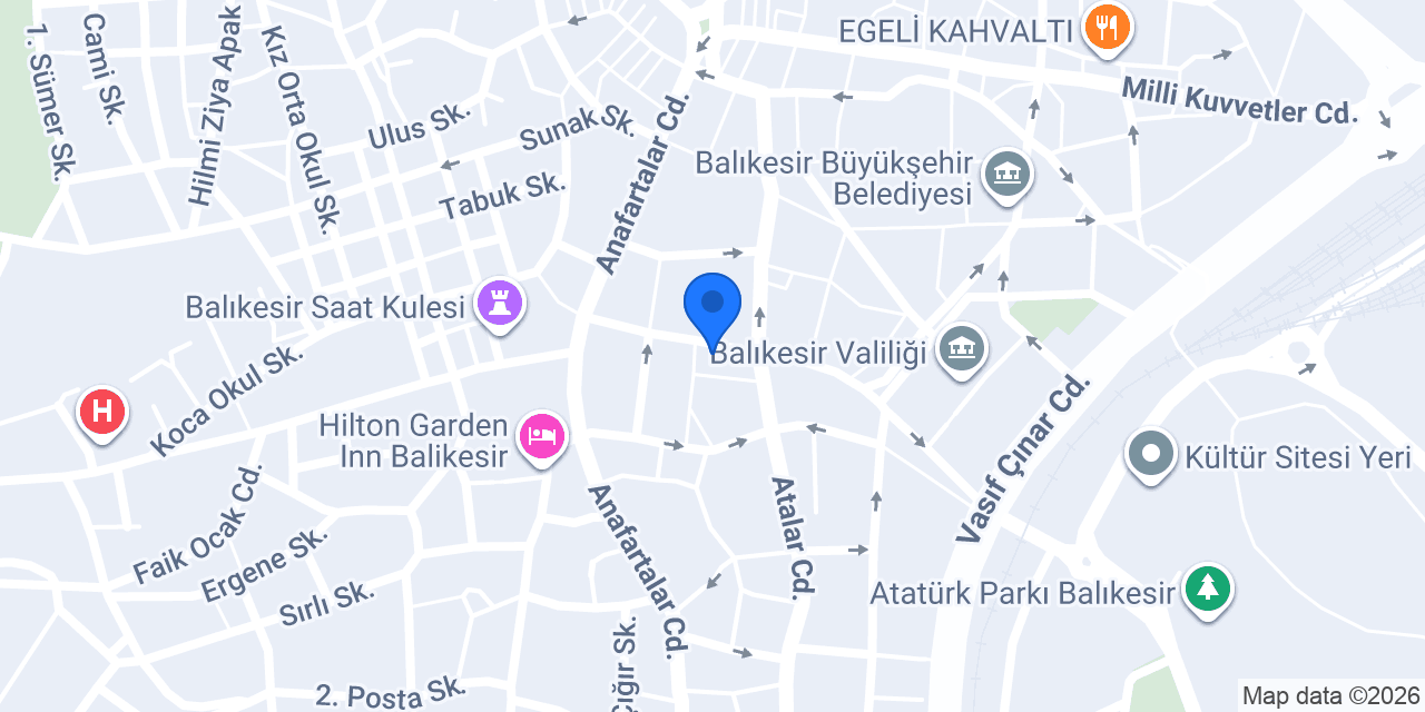 Balıkesir Poyraz Grup Araba Kiralama konumu