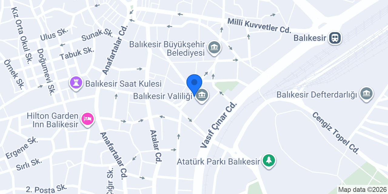 Balıkesir Kristal konumu