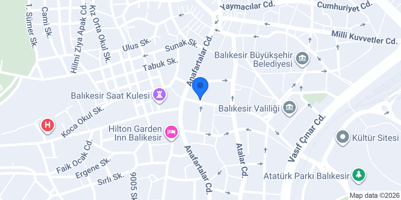 Hilton Kuru Temizleme konumu