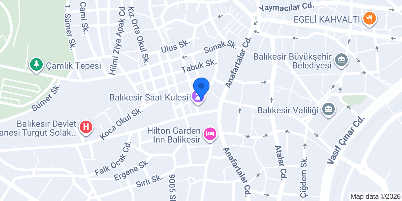 Yapı Kredi - Balıkesir 6 Eylül Şubesi konumu