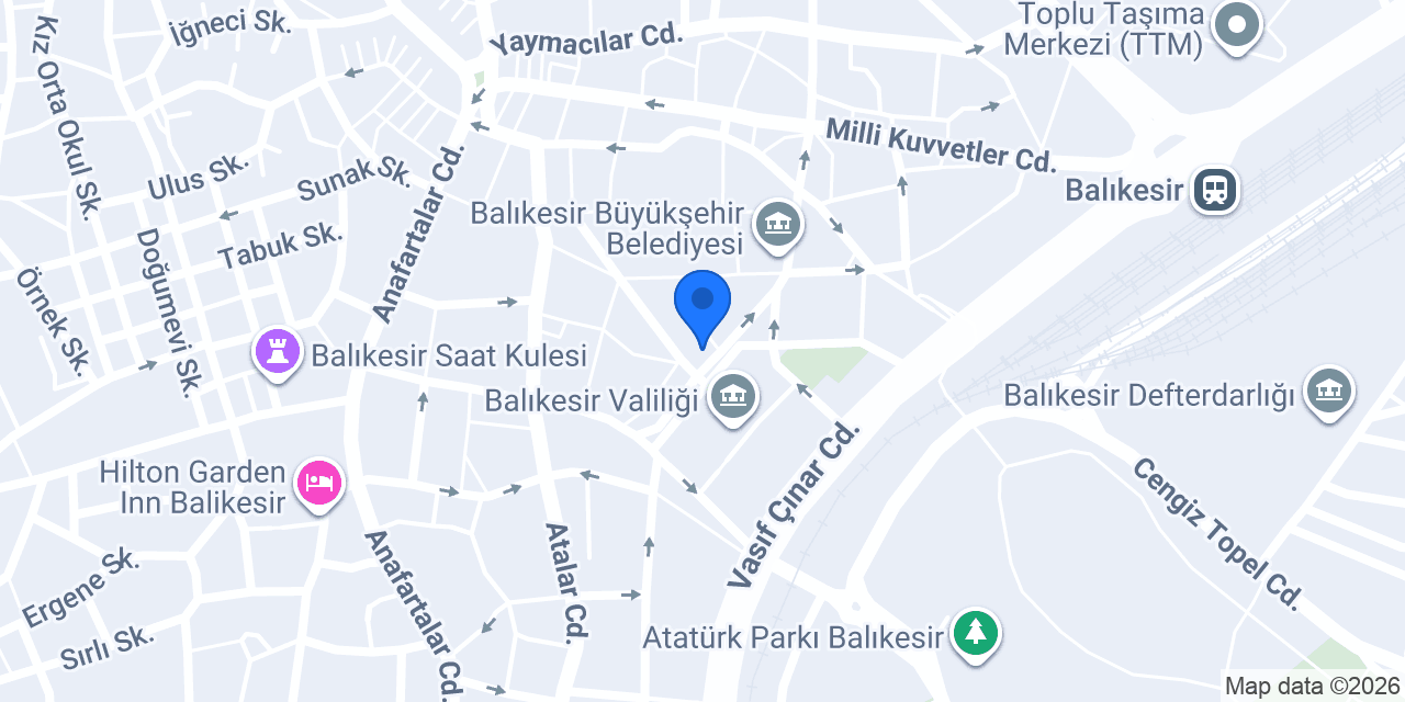Başoğlu Hukuk & Danışmanlık - Avukat Muzaffer Erkut BAŞOĞLU konumu