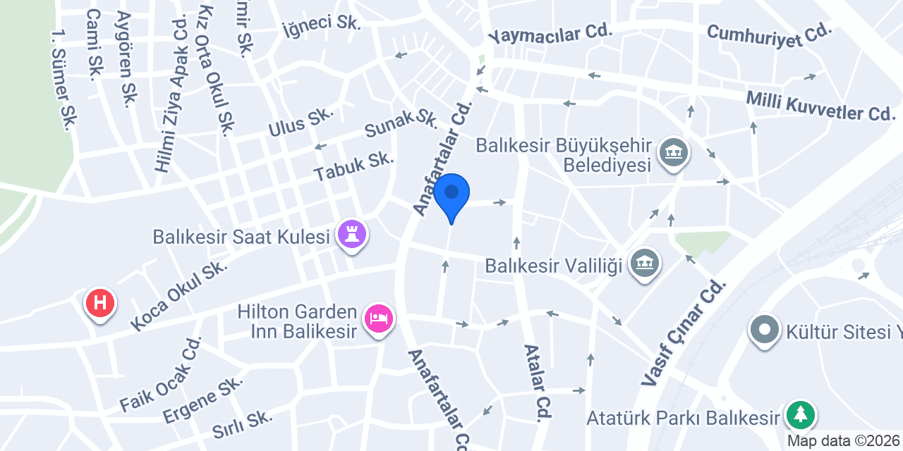 Kuaför Mutlu konumu