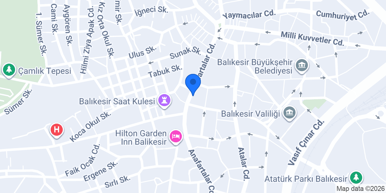 Emlak Katılım Balıkesir Şubesi konumu