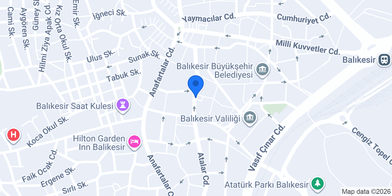 Eroğlu Hukuk Bürosu konumu