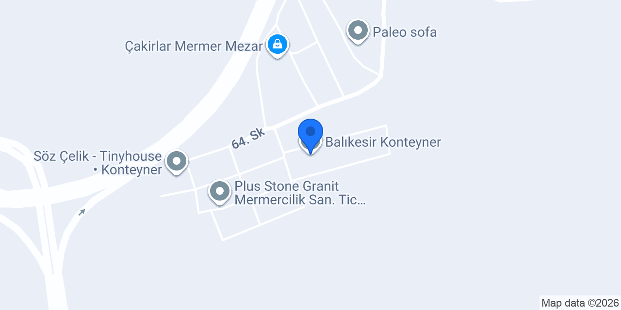 Balıkesir Konteyner konumu