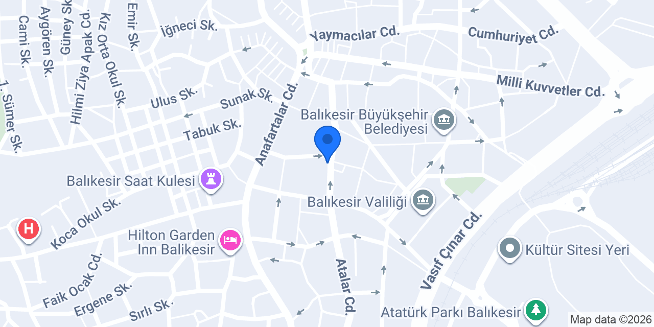 BALIKESİR KARANLAR SİGORTA konumu