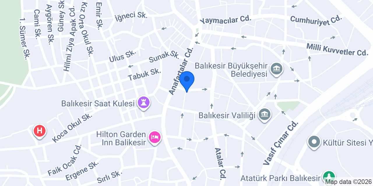 Komünite Köşk konumu
