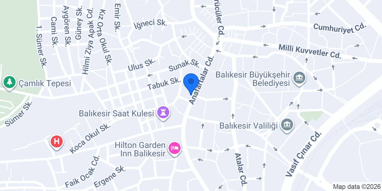 Albaraka Türk Balıkesir Şubesi konumu