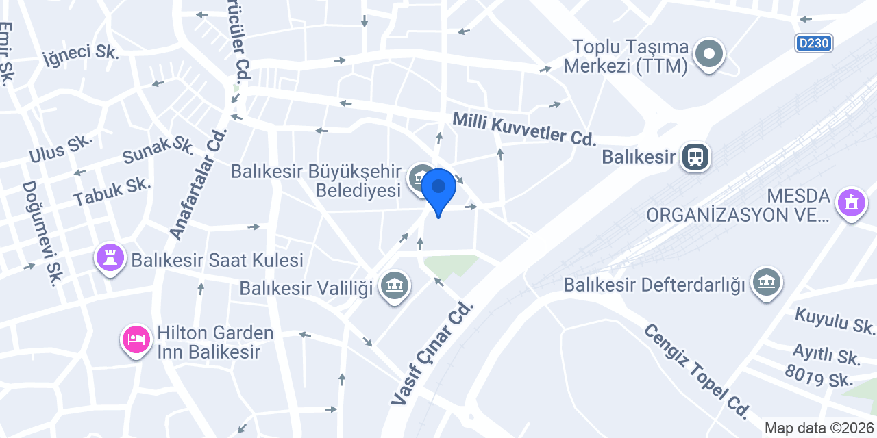 BALIKESİR PROJE OFİSİ konumu