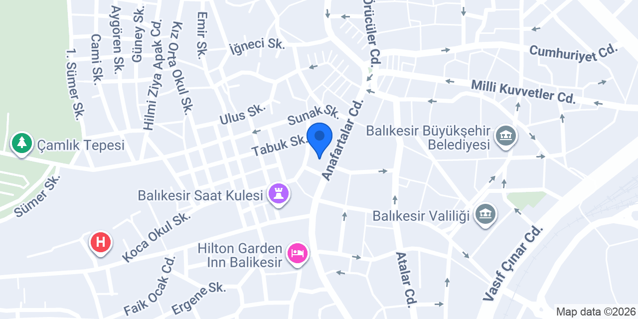 Balıkesir Prestij İnşaat konumu