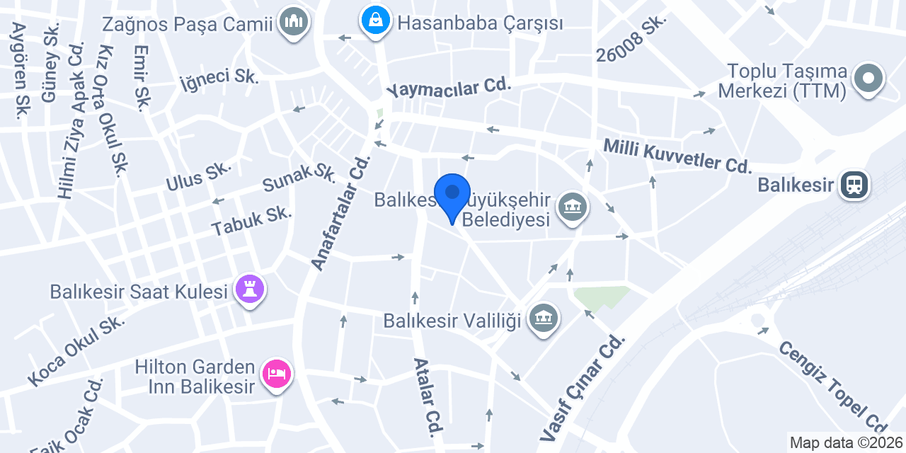 Balıkesir 3. Noterliği konumu
