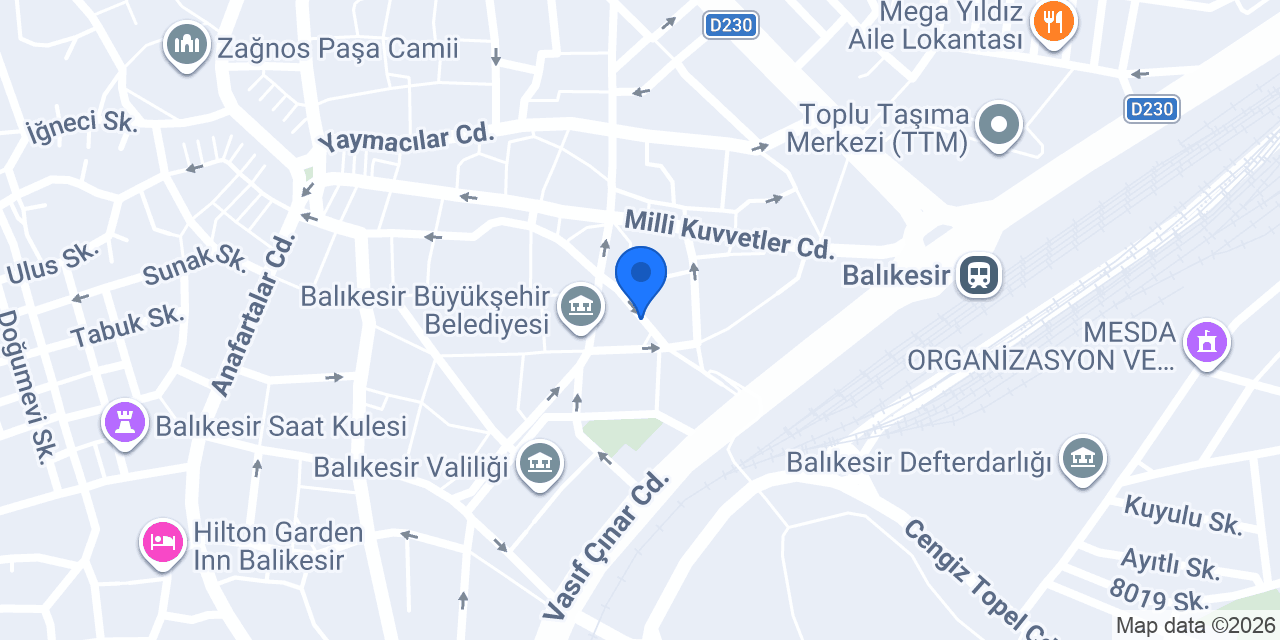 Turanoğlu Mimarlık konumu