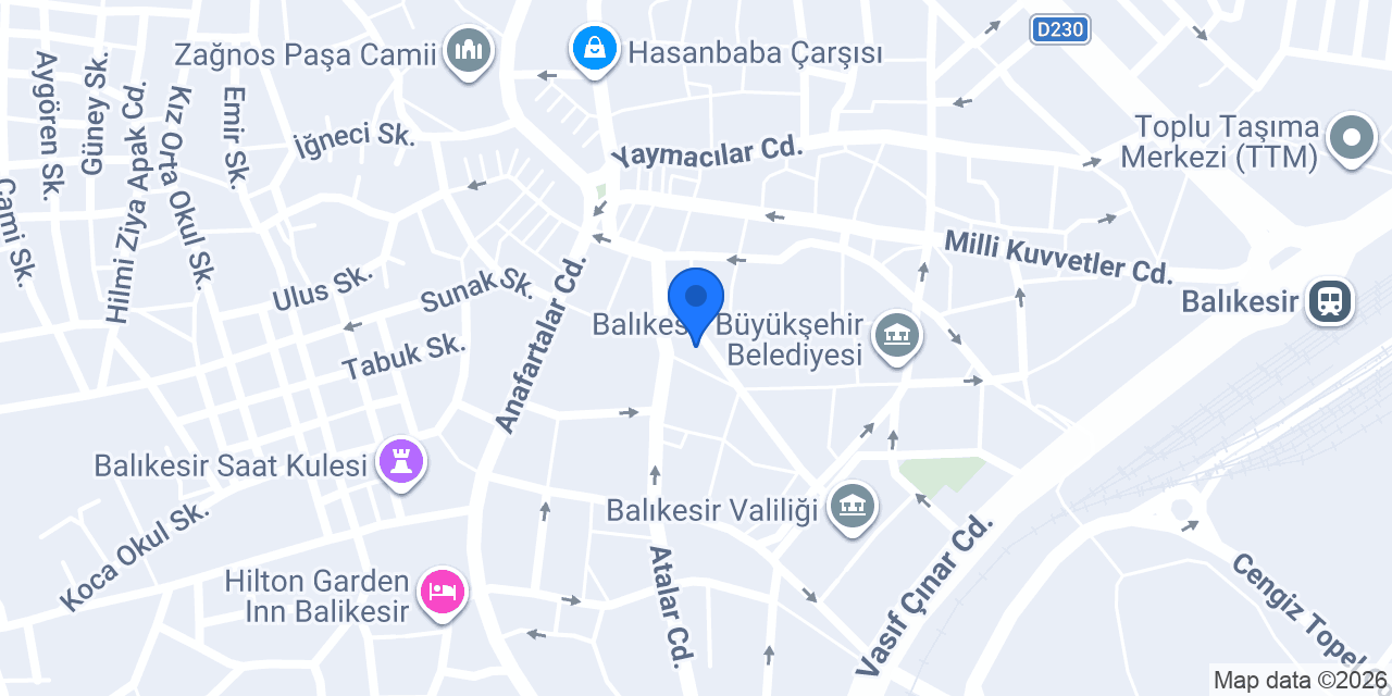 Merkez Optik konumu