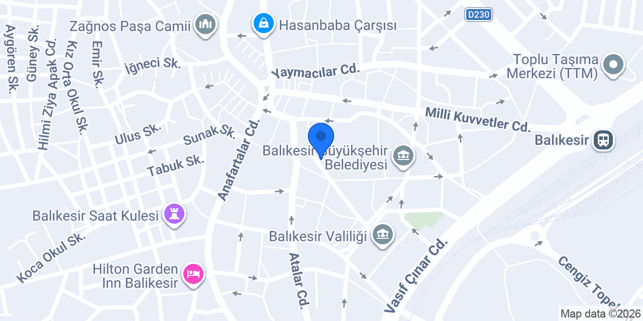 Cepmutfak konumu