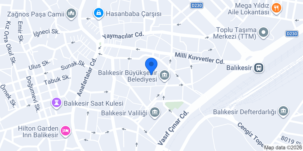 Efe Optik konumu