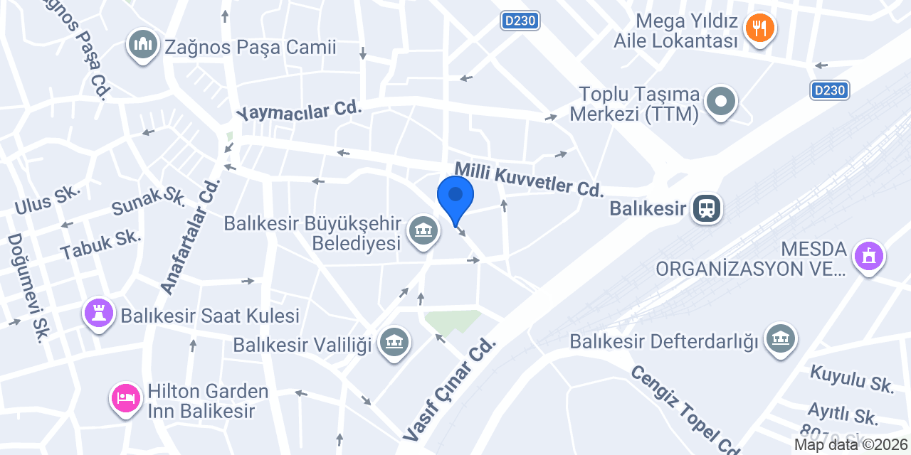 Bal Mimarlık Mühendislik konumu