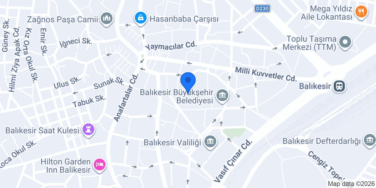 Yaz Optik konumu