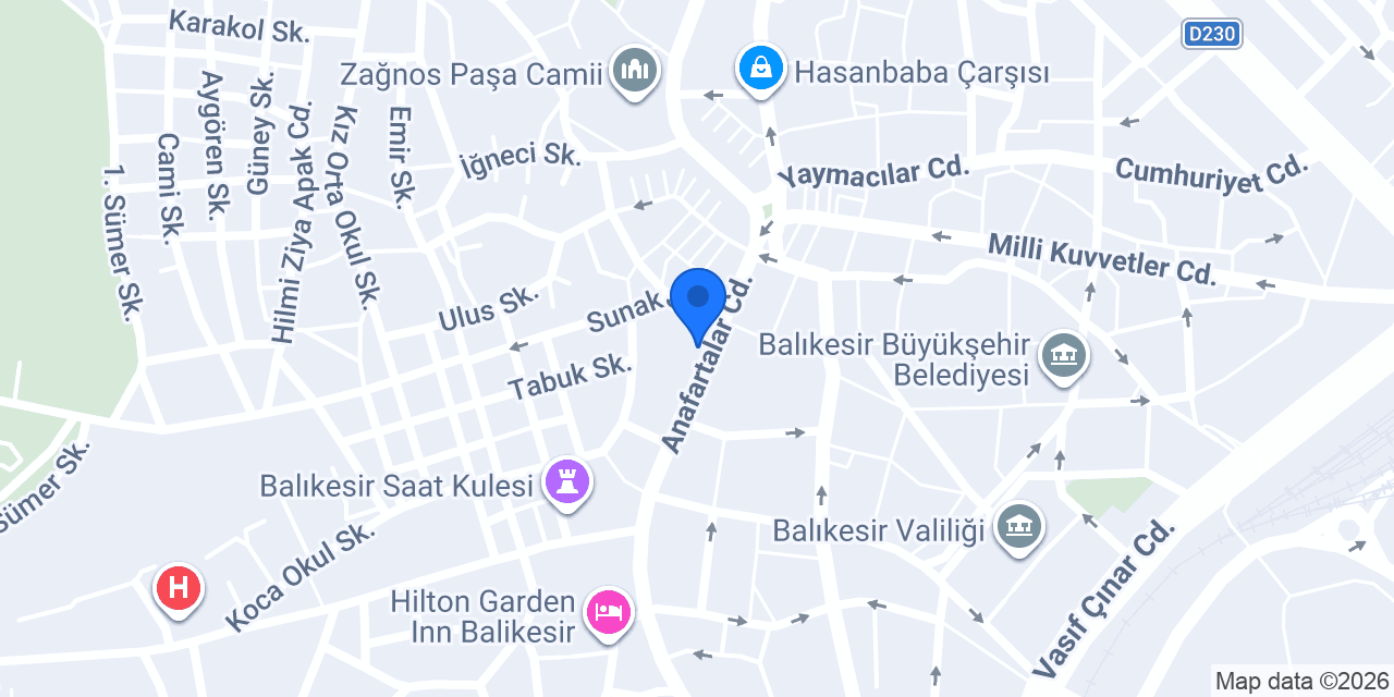 Eminevim Balıkesir Şube konumu