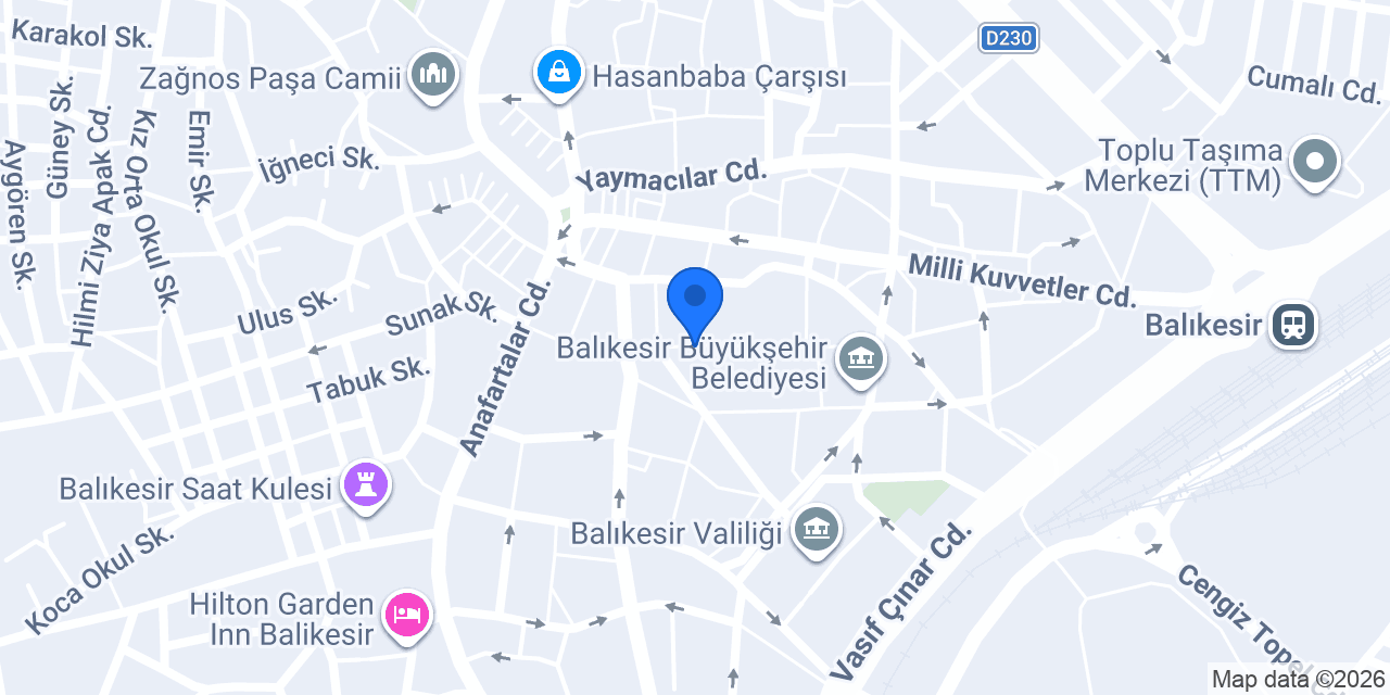 Yaşar Optik konumu