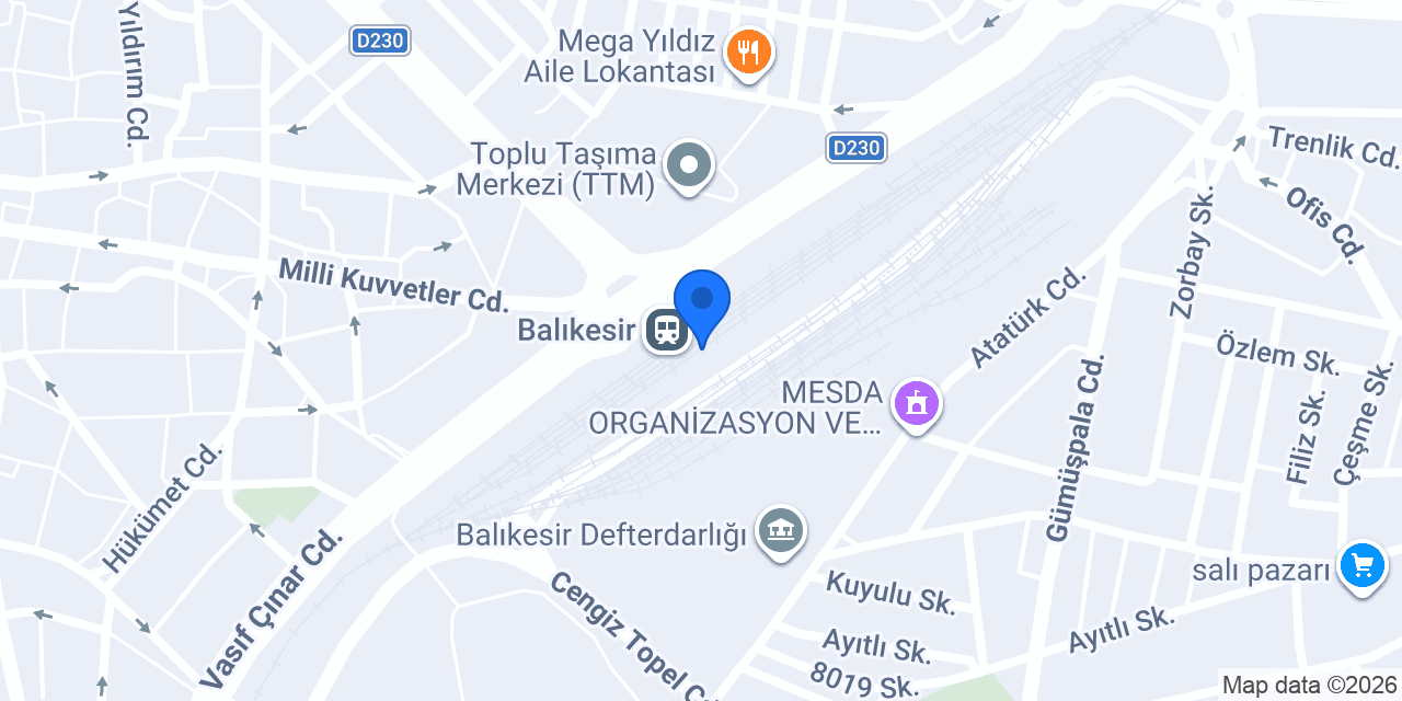 Taksi durağı konumu