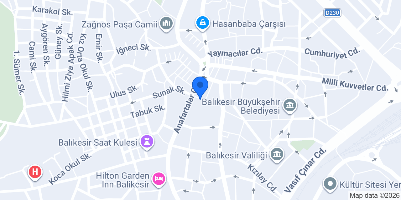 Marmaralı Hukuk Bürosu konumu