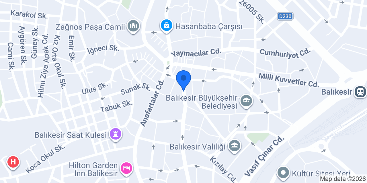 Tekel Turizm konumu