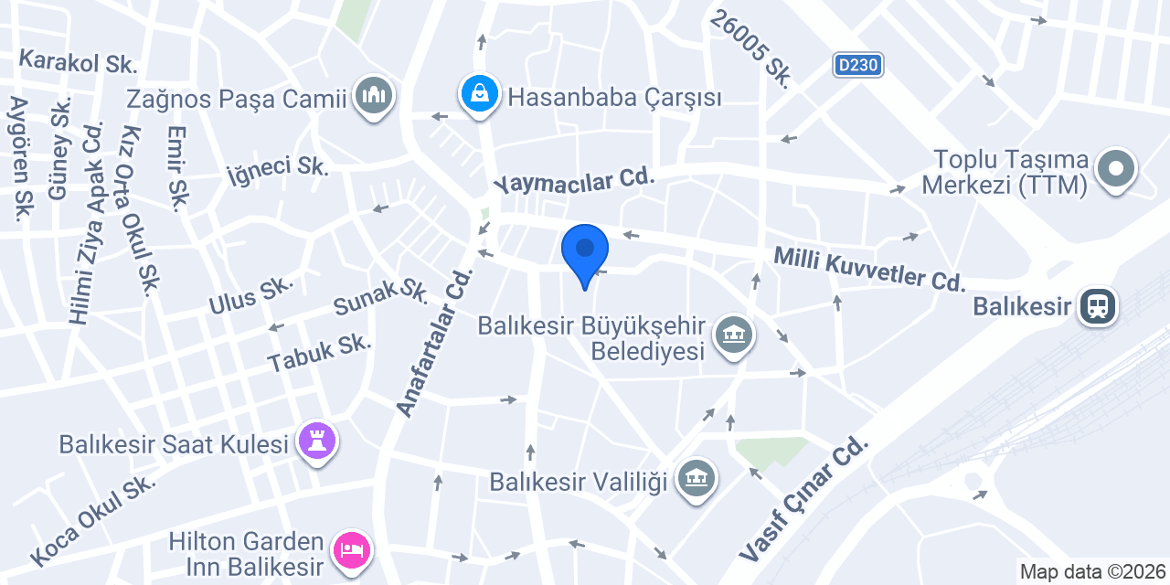 Mine Elit Turizm Seyahat Acentası konumu