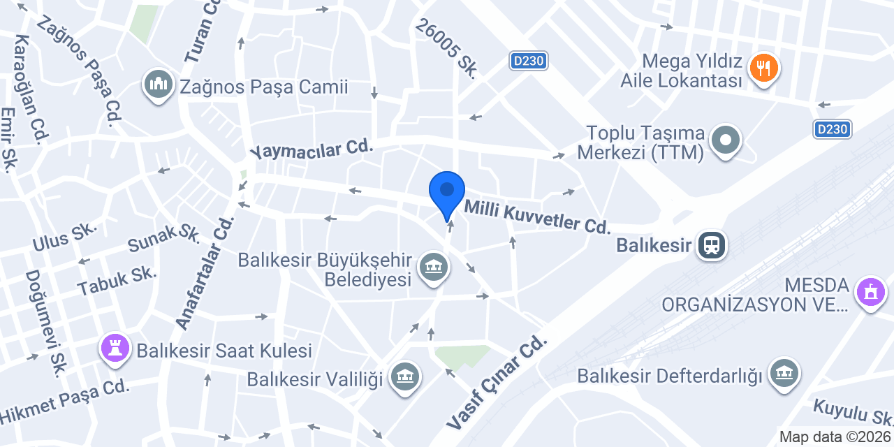 Onur Lokantası Galip Usta konumu