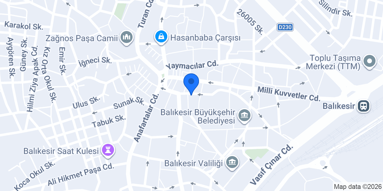 Merkez Eczanesi konumu