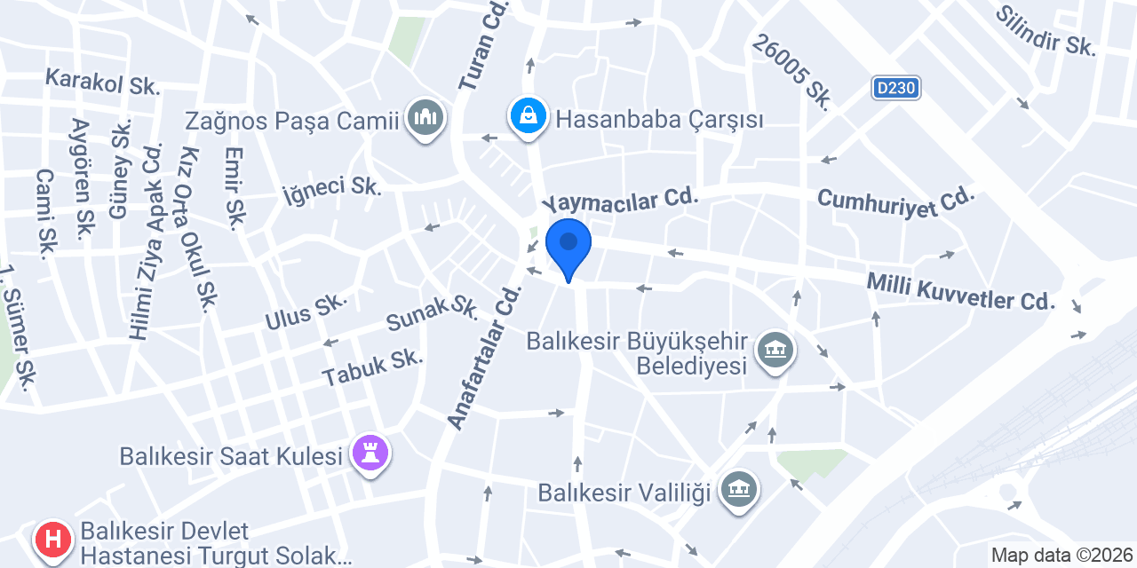 Yapı Kredi - Balıkesir Şubesi konumu