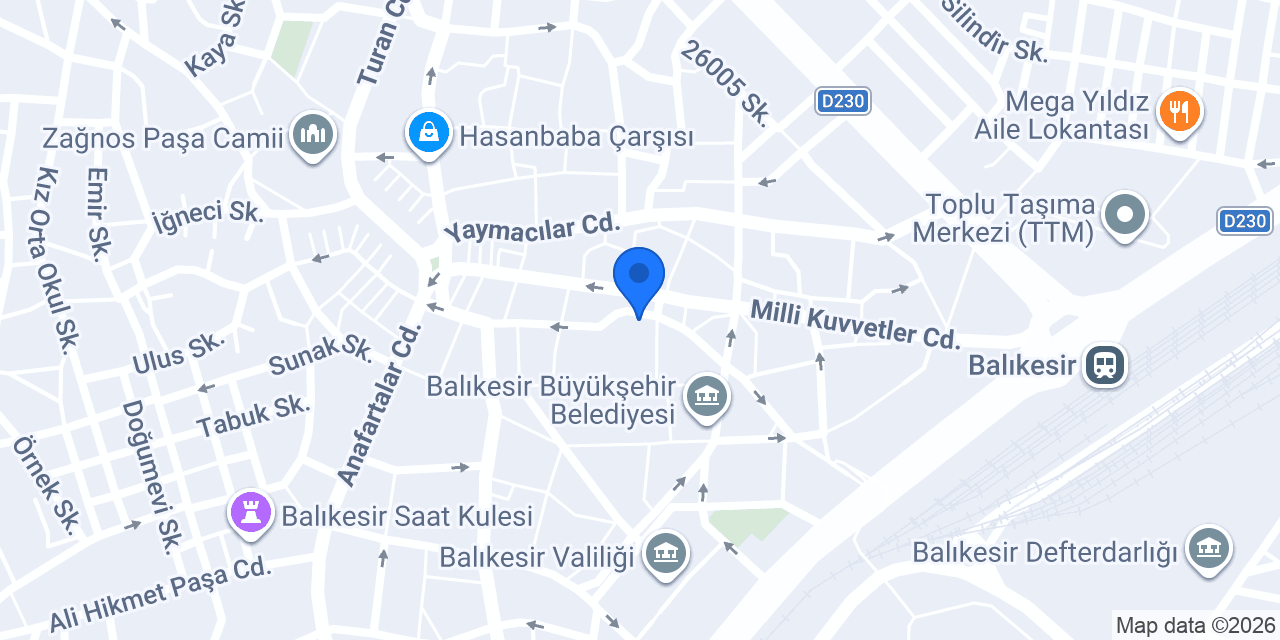 Işık Optik konumu
