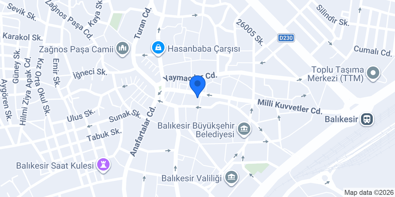 Mimoza Çiçekçilik konumu