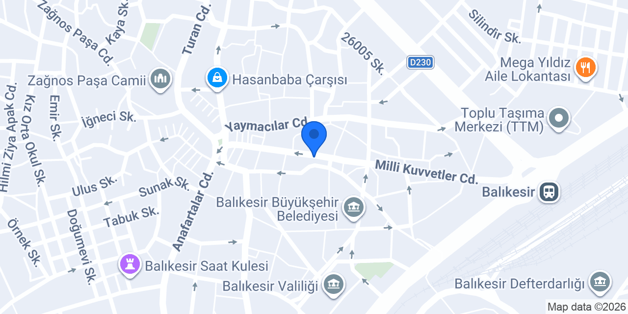 Ersun Optik konumu