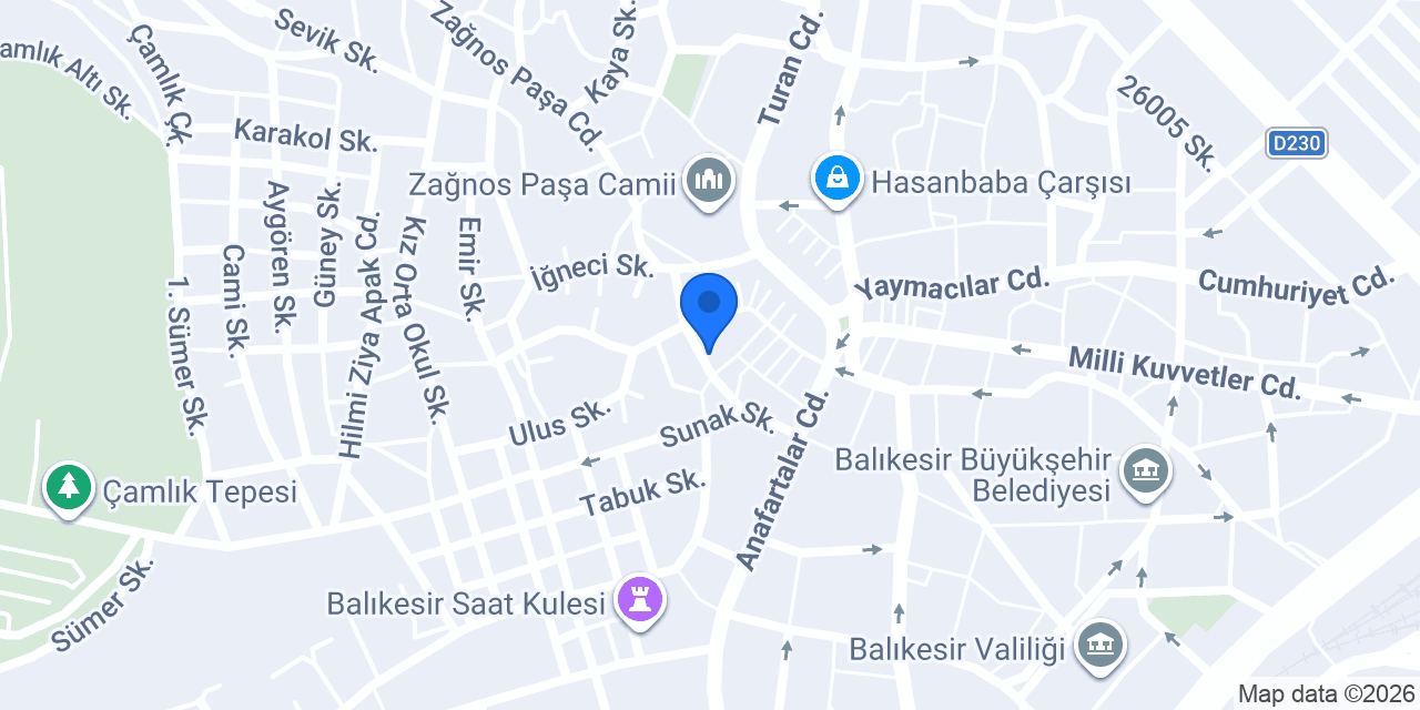 Yırcalı Hukuk Bürosu konumu