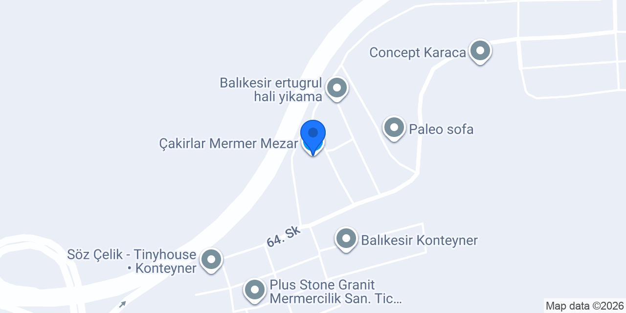 Çakirlar Mermer Mezar konumu
