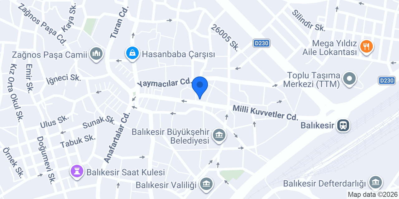 Balıkesir 2. Noterliği konumu