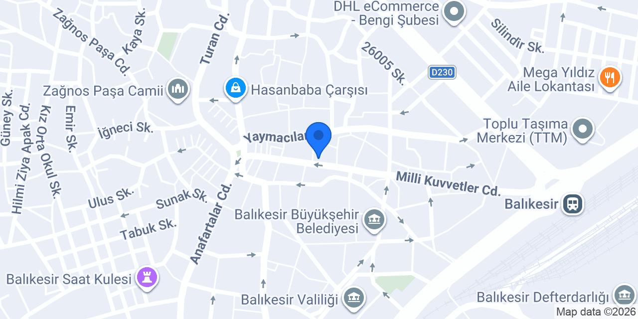 Özmelek Eczanesi konumu