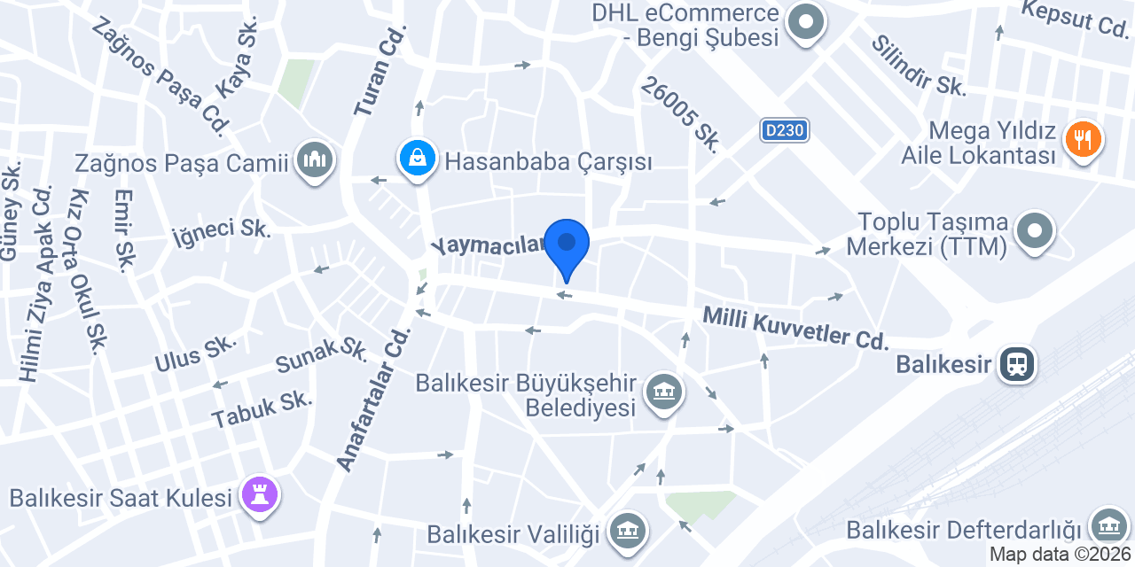 Avukat Samet Koç konumu