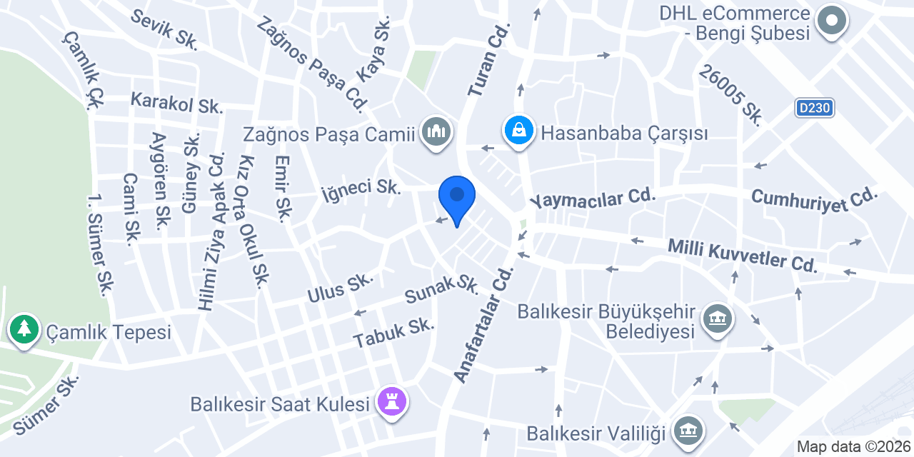 Öztem Temizlik konumu