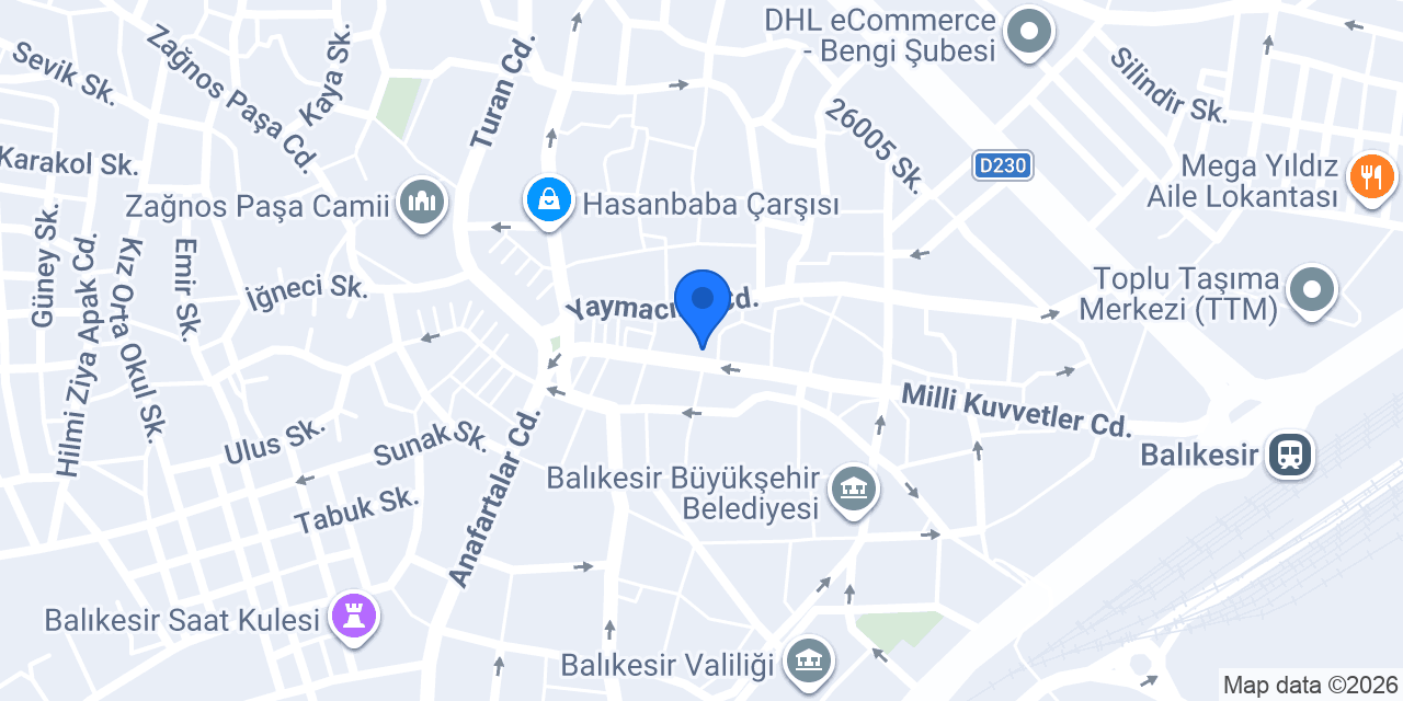 Garanti BBVA Balıkesir Şubesi konumu