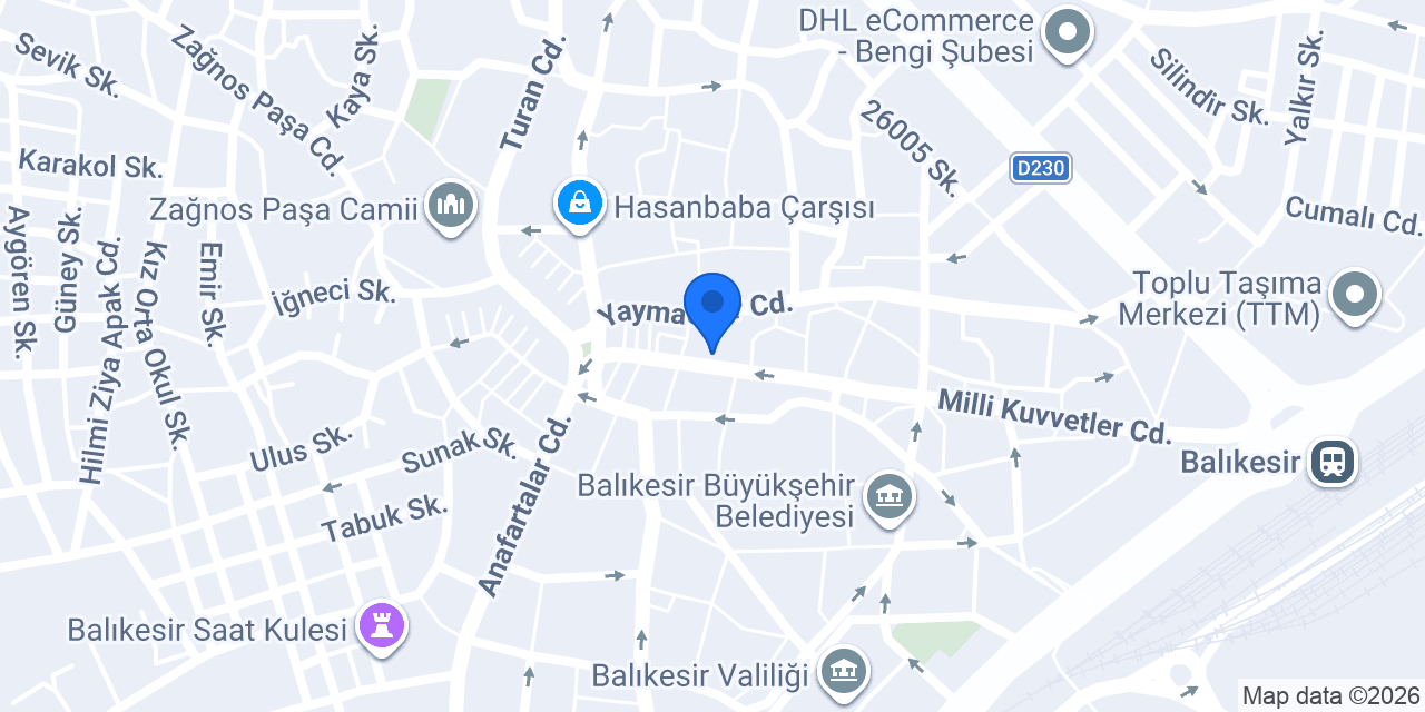 Akbank Balıkesir Şubesi konumu