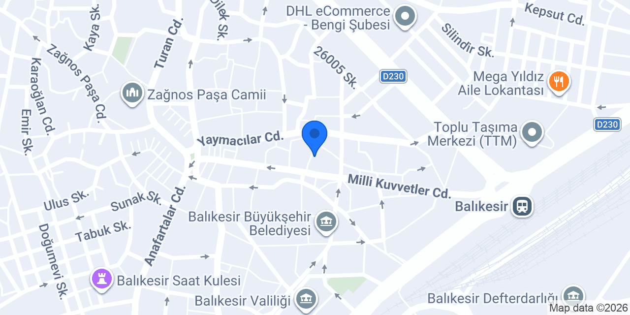 SARAY OTEL konumu