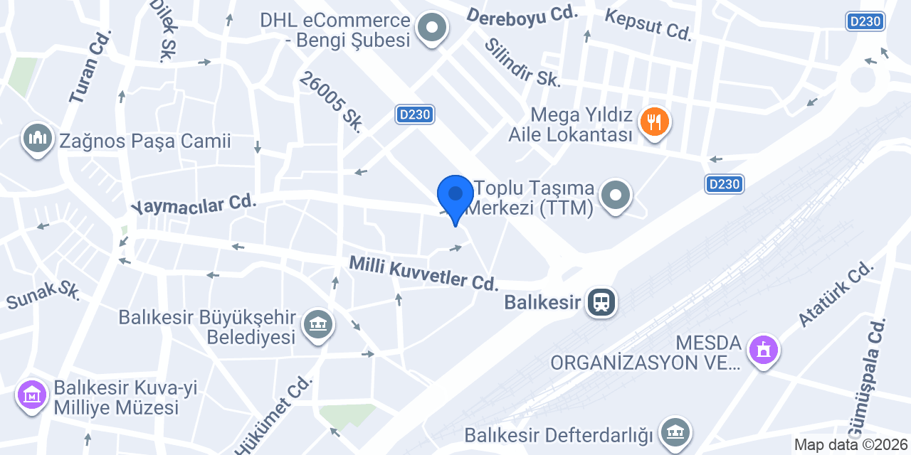 Börekon konumu