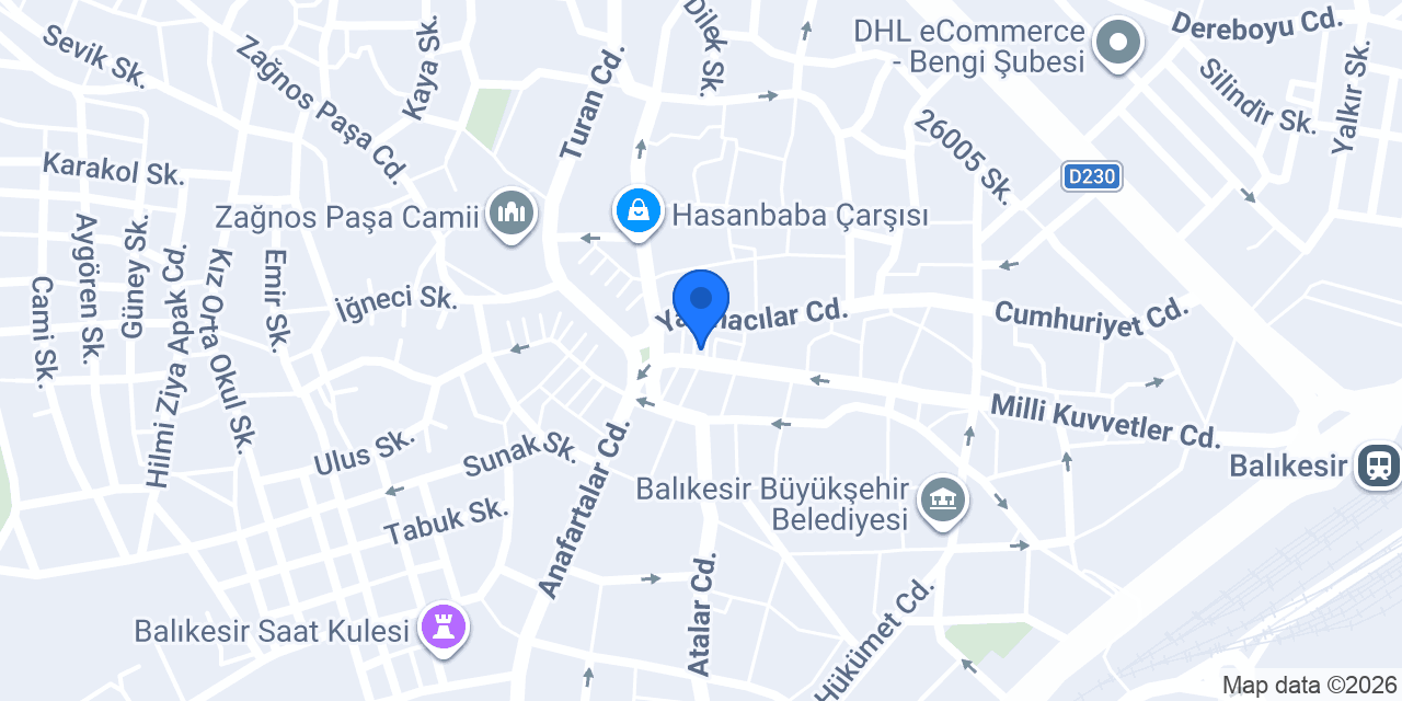 Hayat Eczanesi konumu