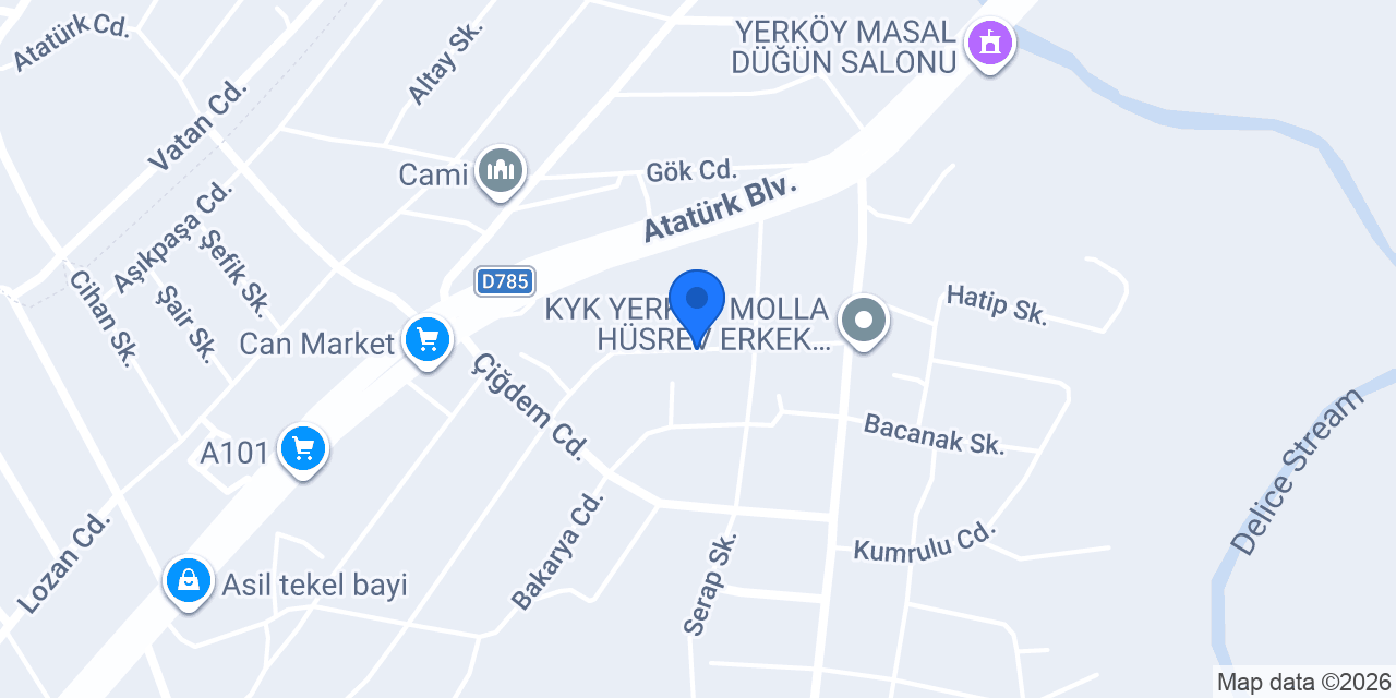 Köktaş Beton konumu