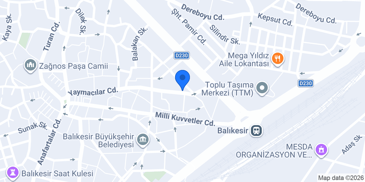 Yaren Sanat Atölyesi konumu