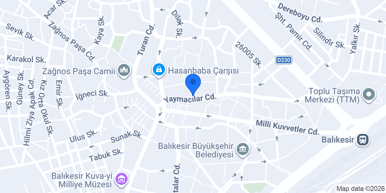 Tebeşir Eğitim Kurumları konumu