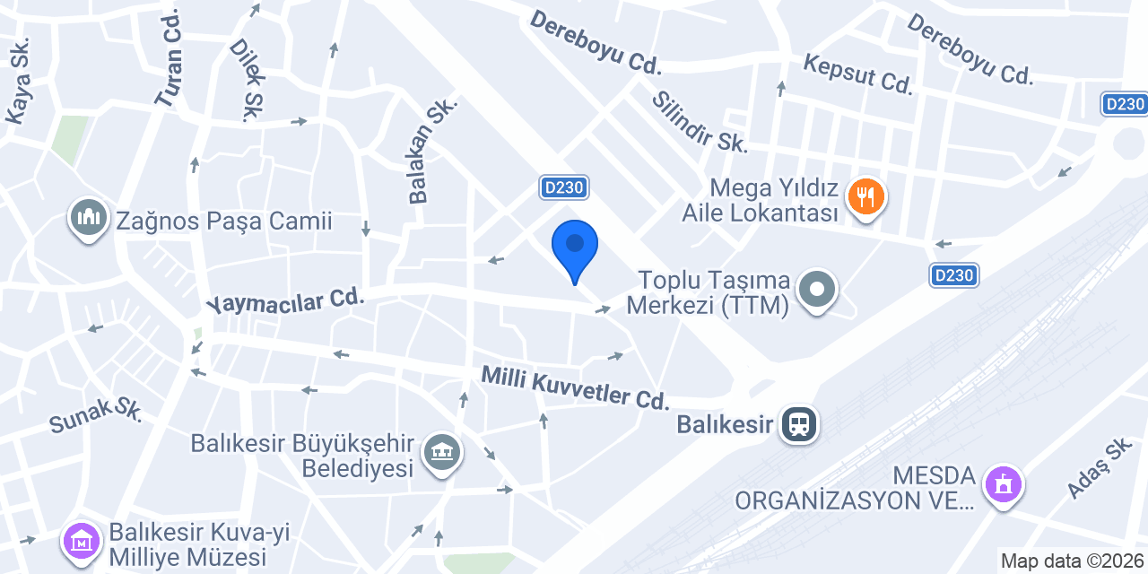 Av. Özge Şevval GÜNEŞ konumu